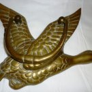 VINTAGE SOLID BRASS FLYING DUCK GEESE DOOR KNOCKER VINTAGE SOLID BRASS FLYING DUCK GEESE DOOR KNOCKER