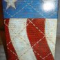 CHRISTMAS TREE ORNAMENT BEAR 'PROUD TO BE AN AMERICAN' 2001 AMERICA FOREVER