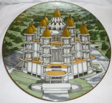 TRAVEL MEMORABILIA CHICAGO SAINT JOSEPH'S UKRAINIAN CATHOLIC CHURCH PLATE 10.5"