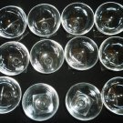 VINTAGE STEMWARE HAWKES CLEAR CRYSTAL GLASS SHERRY CHAMPAGNE SET/12 NO LOGO