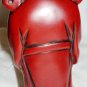 BEAUTIFUL CHINESE FIGURINE MONK WITH BOWL FOR PROSPERITY RED LACQUER