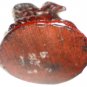 BEAUTIFUL CHINESE FIGURINE ELEPHANT FOR LUCK RED LACQUER