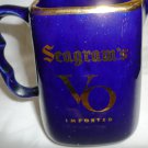 VINTAGE COBALT CERAMIC SEAGRAM'S VO CANADIAN WHISKEY WATER PITCHER VINTAGE COBALT CERAMIC SEAGRAM'S VO CANADIAN WHISKEY WATER PITCHER