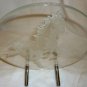 GORGEOUS ETCHED STALLION HORSE CLEAR GLASS PLATE DISPLAY DESKTOP