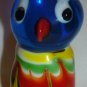 CHARMING ART GLASS STUDIO BLOWN & APPLIED GLASS SET OF 4 BIRDS FIGURINES NMB