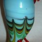 CHARMING ART GLASS STUDIO BLOWN & APPLIED GLASS SET OF 4 BIRDS FIGURINES NMB