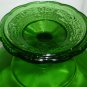 VINTAGE E. O. BRODY GREEN PEDESTAL COMPOTE VASE PLANTER CLEVELAND OHIO USA