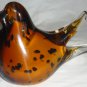 CHARMING MURANO GLASS SET OF TWO BIRD FIGURINE PAPER WEIGHT ART GLASS