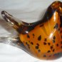 CHARMING MURANO GLASS SET OF TWO BIRD FIGURINE PAPER WEIGHT ART GLASS