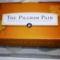 THANKSGIVING DESIGN THE PILGRIM PAIR COLLECTIBLES PORCELAIN SALT PEPPER SHAKERS