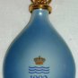 1992 BING & GRONDAHL PORCELAIN TEAR DROP BLUE CHRISTMAS ORNAMENT DENMARK