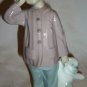 CHARMING LLADRO NAO SPAIN FIGURINE SLEEPY HEAD BOY WITH TEDDY BEAR #1139