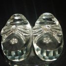 CHARMING CLEAR CRYSTAL SHANNON IRELAND FIGURINE BABY BOOTIES SHOES