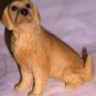 CHARMING HARD RESIN PUPPY DOG YELLOW LABRADOR GOLDEN RETRIEVER FIGURINE