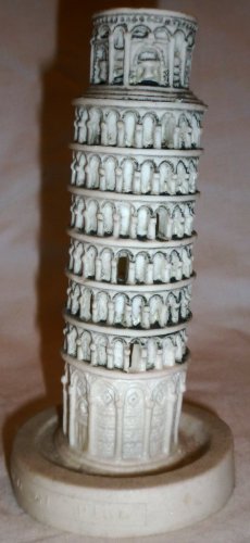 TRAVEL MEMORABILIA ITALY PSA LEANING TOWER FIGURINE