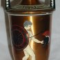 UNIQUE HAND MADE COPPER W/ PAINTED ETCHING ANCIENT GREECE DESIGN AMPHORA VASE