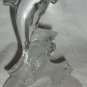 GORGEOUS STUDIO ART CLEAR CRYSTAL GLASS DOLPHIN FIGURINE