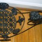 BLACK METAL DECORATIVE TRICYCLE FLOWERPOT PLANTER HOLDER PATIO YARD GARDEN DECOR