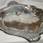 GORGEOUS PEWTER FIGURAL FISH 3D SERVING PLATTER INDIA