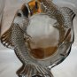 GORGEOUS PEWTER FIGURAL FISH 3D SERVING PLATTER INDIA