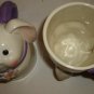 VINTAGE CHARMING EASTER CERAMIC COFFEE TEA MUG FIGURAL MOUSE SET OF 2