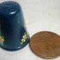 VINTAGE DRESSMAKER'S HANDPAINTED METAL THIMBLE