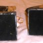 GORGEOUS NAUTICAL DESIGN GRANITE SET BOOK ENDS FISH PINK & BLACK
