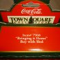 TOWN SQUARE COCA-COLA COLLECTION 'BOY WITH SLED BRINGING IT HOME' ORNAMENT #7960