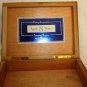 COLLECTIBLE EMPTY WOOD CIGAR BOX BLACK CAMEROON AGED ROBUSTO ROCKY PLATED HONDURAS