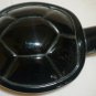 CHARMING BLACK GLASS TURTLE FIGURINE PAPER WEIGHT