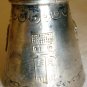 VINTAGE MINIATURE PEPPER SHAKER .950 SILVER AZTEC DESIGN