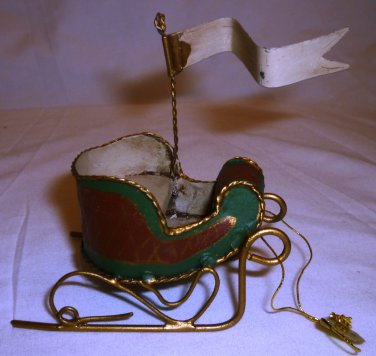 CHRISTMAS DECORATION BY SILVESTRI SLED ORNAMENT