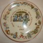 WEDGWOOD ENGLAND BEATRIX POTTER PETER RABBIT 1984 CHRISTMAS DECORATIVE PLATE 8"