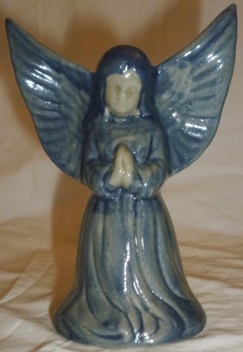 CHARMING GLAZED CERAMIC PRAYING ANGEL
