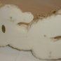 VINTAGE PORCELAIN CERAMIC WHITE KING POODLE DOG FIGURINE