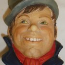 VINTAGE LEGEND PRODUCTS ENGLAND CHALKWARE SCULPTURED WALL HEAD MASK WELLER