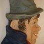VINTAGE LEGEND PRODUCTS ENGLAND CHALKWARE SCULPTURED WALL HEAD MASK WELLER
