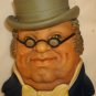 VINTAGE LEGEND PRODUCTS ENGLAND CHALKWARE SCULPTURED WALL HEAD MASK MR. PICKWICK