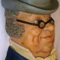 VINTAGE LEGEND PRODUCTS ENGLAND CHALKWARE SCULPTURED WALL HEAD MASK MR. PICKWICK