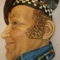 VINTAGE LEGEND PRODUCTS ENGLAND CHALKWARE SCULPTURED WALL HEAD MASK JOCK