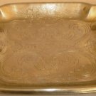 VINTAGE ADMIRATIONS PRODUCTS CO. HAND FORGED ALUMINUM SERVING TRAY SHELL HANDLES