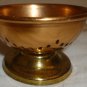 VINTAGE DOLLHOUSE MINIATURE COPPER WATERING CAN & COLANDER PORTUGAL SET OF 2