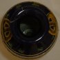 VINTAGE JAPAN SATSUMA CERAMIC HANDPAINTED VASE WOMAN DRAGON COBALT GREEN GOLD
