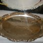 STERLINGCRAFT NICKEL PLATED TWO COLOR 18" TRAY WITH HANDLES