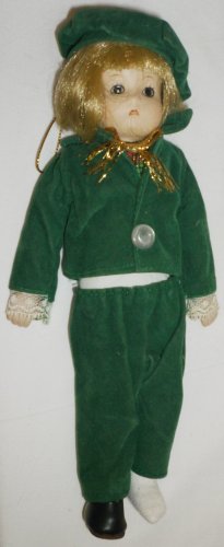 CHARMING DOLL IN A GREEN PANTS SUIT