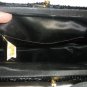 VINTAGE EXQUISITE BLACK BEADED EVENING PURSE JOSEF FRANCE