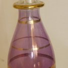 BEAUTIFUL BLOWN PURPLE GLASS W/GOLD ACCENTS PERFUME BOTTLE EGYPT BEAUTIFUL BLOWN PURPLE GLASS W/GOLD ACCENTS PERFUME BOTTLE EGYPT