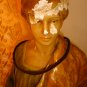 VINTAGE H.BECKER SCULPTURE SHEEP HERDER WITH GOAT DECORATIVE LAMP 1961