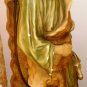 VINTAGE H.BECKER SCULPTURE SHEEP HERDER WITH GOAT DECORATIVE LAMP 1961
