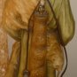 VINTAGE H.BECKER SCULPTURE SHEEP HERDER WITH GOAT DECORATIVE LAMP 1961